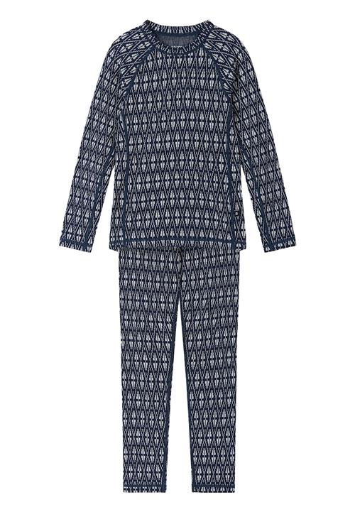 Reima Taival Undertøjssæt I Uld Navy  Navy 140 cm  Blå  140 cm  Drenge, Piger