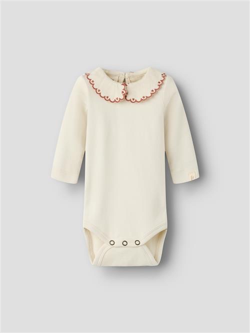 Lil’ Atelier Nbffundo Loa Ls Slim Body Lil Turtledove Turtledove 86 cm  Creme  86 cm  Piger