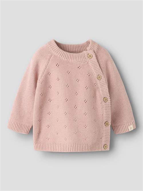 Lil’ Atelier Nbnlaguna Ls Wrap Knit Lil Adobe Rose Adobe Rose 56 cm  Lyserød  56 cm  Drenge, Piger