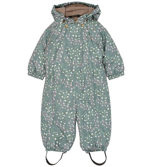 Mikk-Line Flyverdragt - Polyester - Baby - Floral Shadow AOP