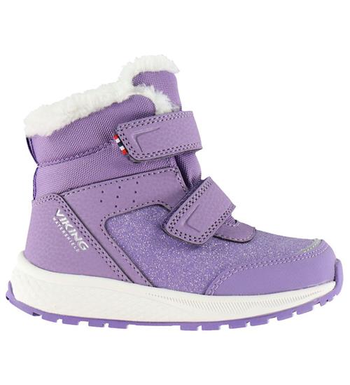 Viking Vinterstøvler - Equip Glitter Warm WP 2V - Violet