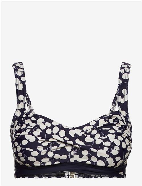 Abecita | English Garden Twisted Bikini Bra Navy/White | D/E x 90