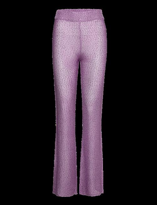 REMAIN Birger Christensen | Sequin Knit Fitted Flared Pants | 36