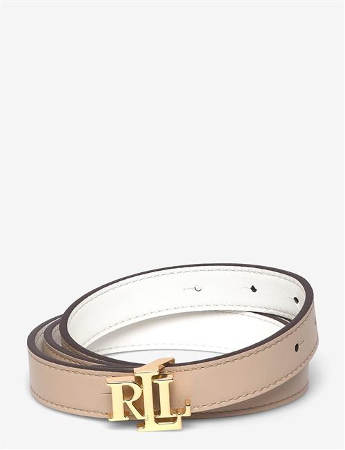 Lauren Ralph Lauren | Logo Reversible Leather Skinny Belt | XL