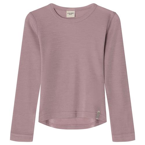 Kuling Canberra Wool L/S Shirt Purple Mauve Purple Mauve-74/80 cm Uld Lilla  74/80 cm  Drenge, Piger
