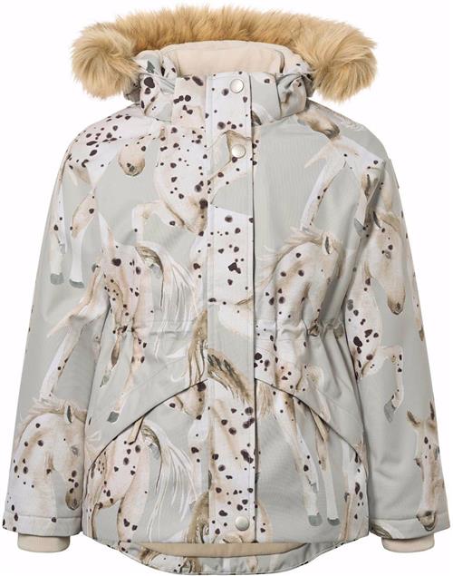 Molo Cathy Fur Jacket Arty Horses Arty Horses 134 cm  Grå  134 cm  Piger