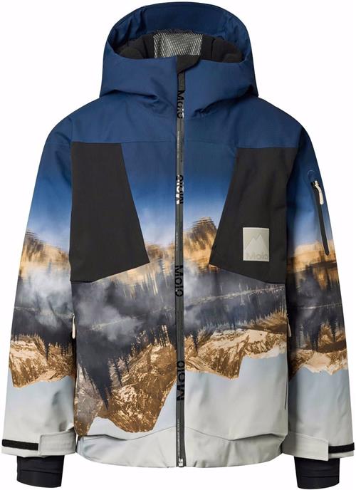 Molo Alpine Jacket Mirror Mountains Mirror Mountains 128 cm  Blå  128 cm  Drenge