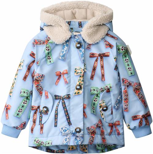 Molo Hopla Jacket Deco Bows Deco Bows 122 cm  Blå  122 cm  Piger