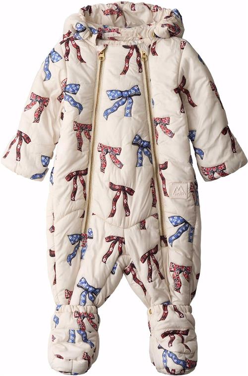 Molo Holly Baby Snowsuit Qulted Bows Qulted Bows 86 cm  Creme  86 cm  Piger