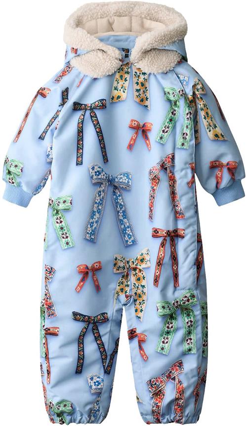 Molo Hyde Baby Snowsuit Deco Bows Deco Bows 80 cm  Blå  80 cm  Piger
