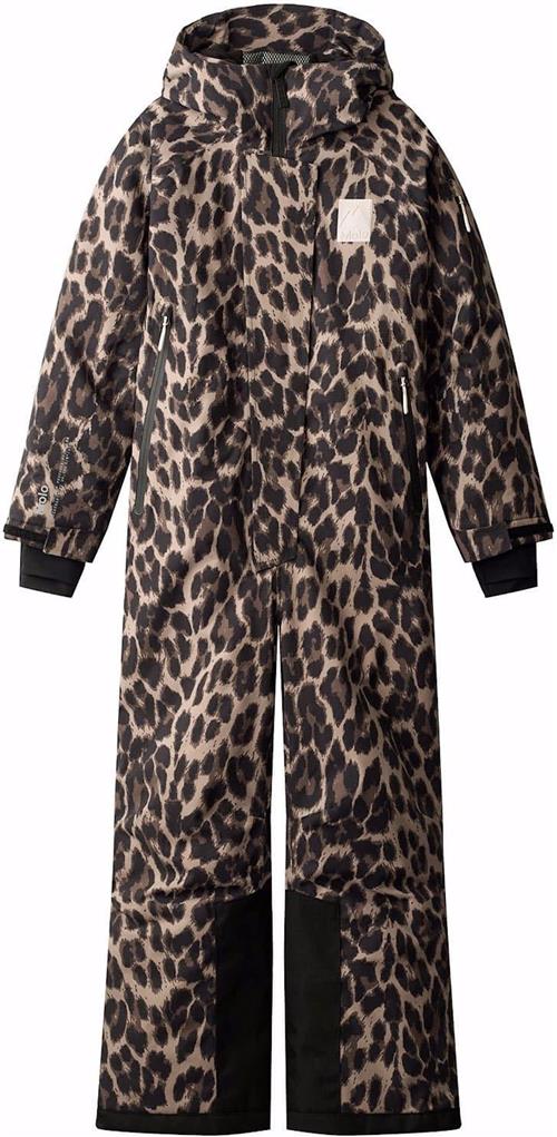 Molo Hux Junior Snowsuit Brushed Leo Brushed Leo 122 cm  Sort  122 cm  Piger