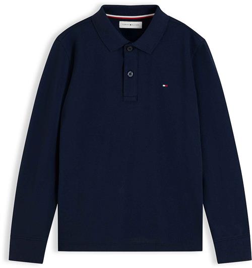 Tommy Hilfiger Reg Langærmet Polo Dark Night Navy  Dark Night Navy 5 Y  Blå  5 år  Drenge, Piger