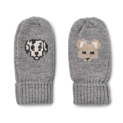 Wheat Towsi Jacquard-luffer Flint Melange  Flint Melange 3-4 Y  Grå  3-4 år  Drenge, Piger
