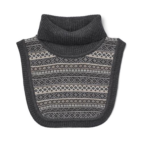 Wheat Majo Jacquard-halsvarmer Charcoal Melange  Charcoal Melange One Size  Grå  One Size  Piger
