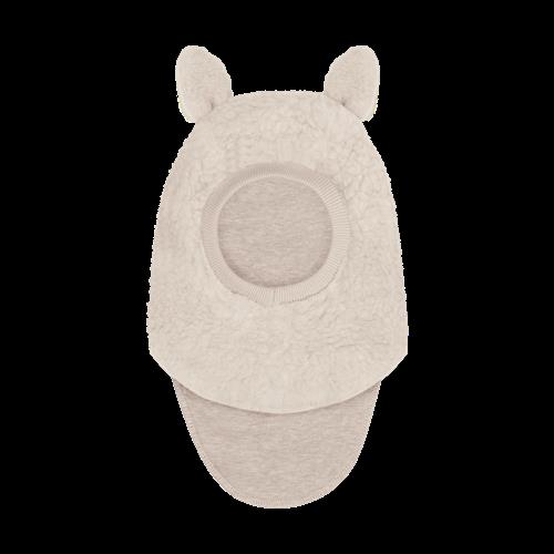 Huttelihut Balaclava Af Uld Cement  Cement-53 cm  Grå  53 cm