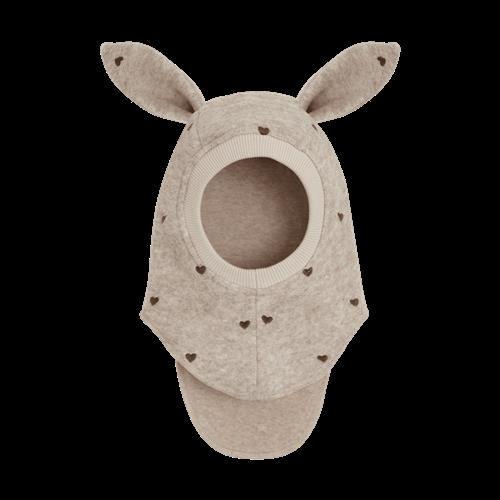 Huttelihut Balaclava Af Uld Sand Melange  Sand Melange-50 cm  Beige  50 cm