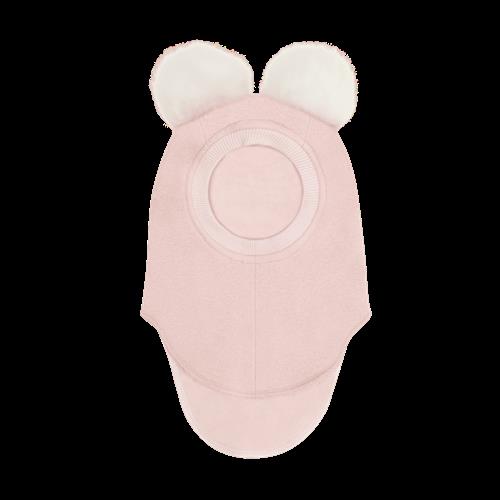 Huttelihut Balaclava Af Uld Rose Smoke  Rose Smoke-53 cm  Lyserød  53 cm