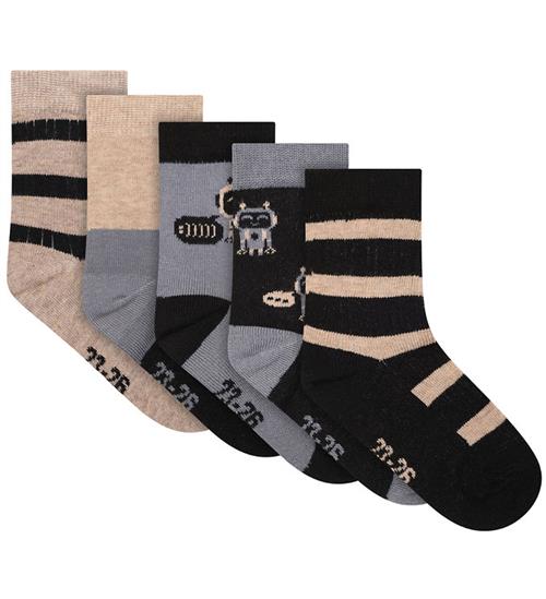 Minymo Strømper - 5-pak - Blau Gray