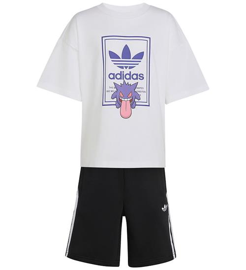 adidas Originals Sæt - T-shirt/Sweatshorts - Loose - Sort/Hvid