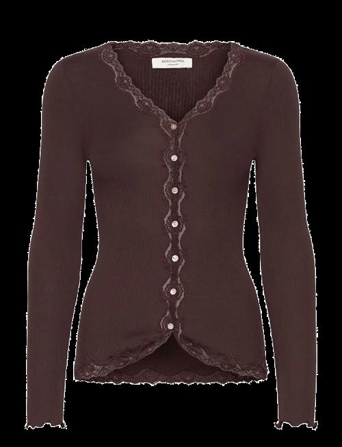 Rosemunde | Rwbabette Silk Ls V-Neck Lace Cardi | M