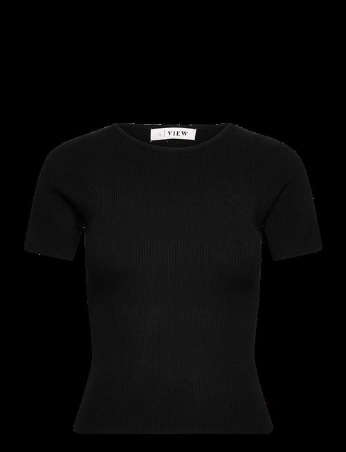 A-View | Rib Knit Short Sleeve Top | M