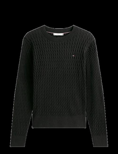 Se Tommy Hilfiger | Cotton Cable Fine Gg C-Nk Ls Swt | S hos Booztlet