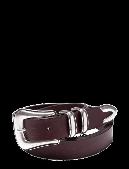 Nudie Jeans | Western Silver Belt Dark Brown | 70