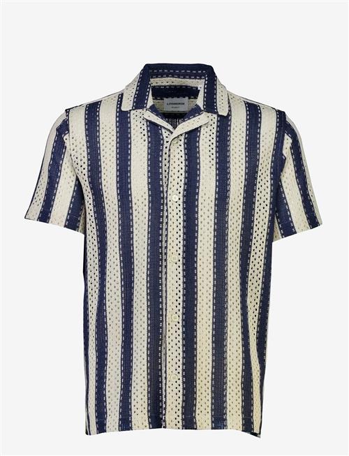 Lindbergh | Bold Striped Resort Shirt S/S | L