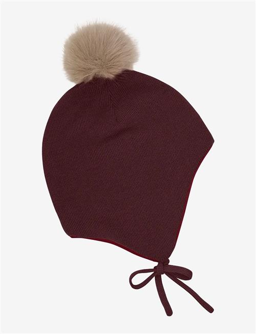 Minymo | Hat W. Detachable Fake Fur | 6-9M