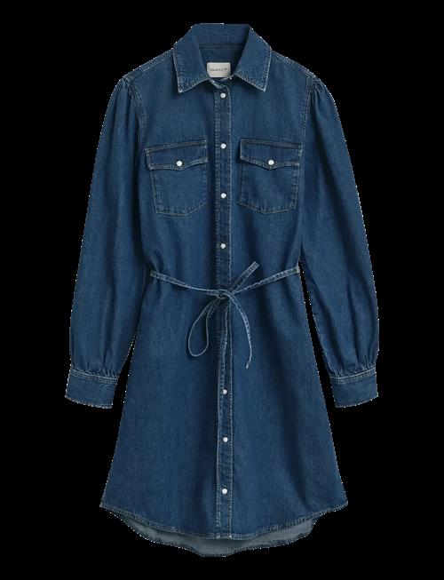 Gant | Puff Sleeve Denim Dress | 44