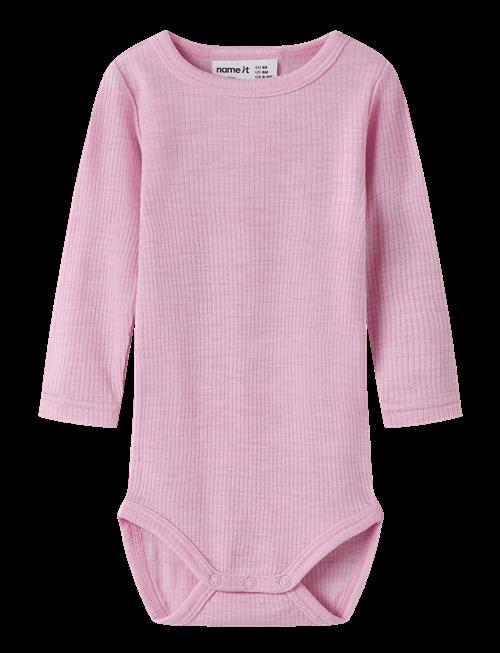 name it | Nbnwax Wool Rib Ls Body Noos | 56