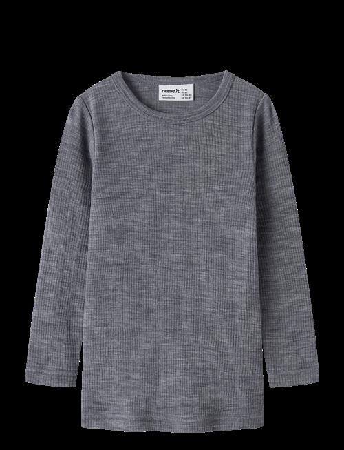 name it | Nmnwax Wool Rib Ls Top Noos | 92