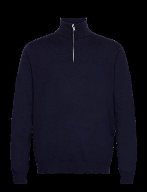 Lindbergh Black | 100 Merino Half Zip Knit | S