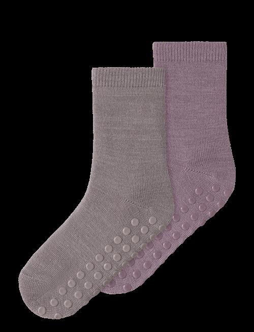 name it | Nmfwak Wo/Bl 2P Sock W/Non Skid | 28-30