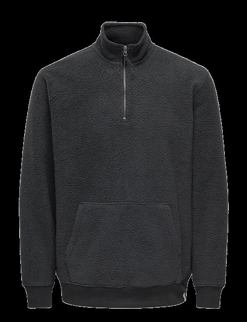 ONLY & SONS | Onsemilio Reg Teddy Half Zip Sweat Vd | XXL