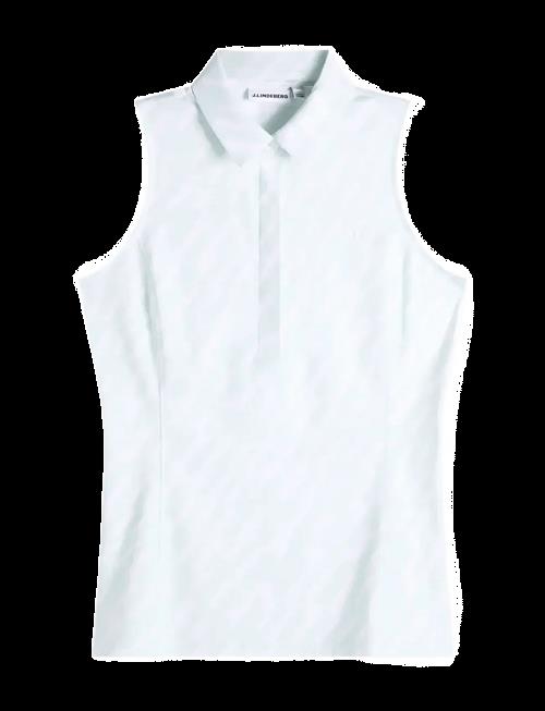 J. Lindeberg | Dena Print Sleeveless Polo | M