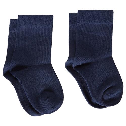 Kuling Wengen Wool Socks 2-p Navy Navy-31-33 EU Uld Marineblå  31-33 EU  Drenge, Piger