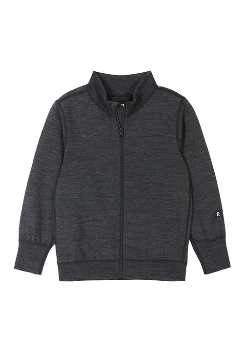 Reima Mahin Uldtrøje Black Melange  Black Melange 128 cm  Grå  128 cm  Drenge, Piger