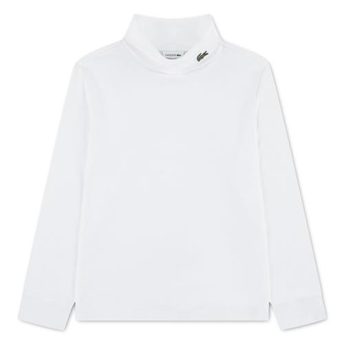 Lacoste T-shirt Med Rullekrave Blanc  Blanc 116 cm  Hvid  116 cm  Drenge