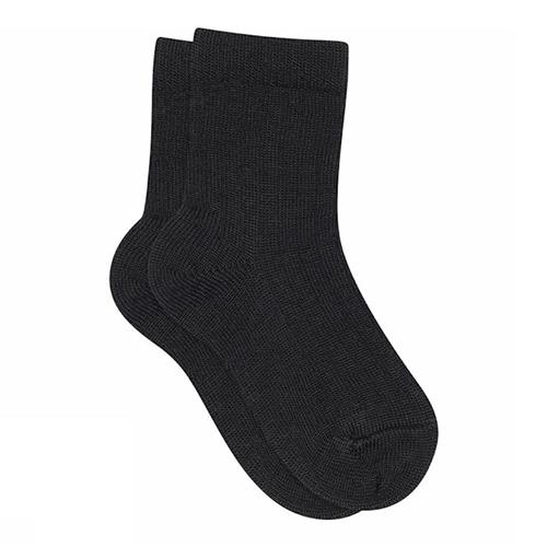 MP Denmark Wool Rib Socks Black Black 25-28 EU  Sort  25-28 EU  Drenge, Piger