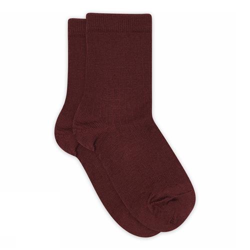 MP Denmark Wool Rib Socks Wine Red Wine Red 33-36 EU  Rød  33-36 EU  Drenge, Piger