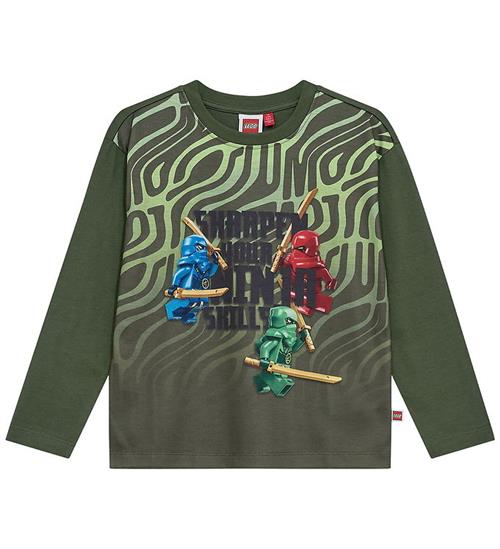 LEGOÂ® Ninjago Bluse - LWTaj 713 - Armygrøn m. Print