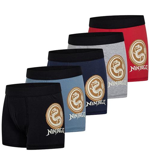 LEGOÂ® Ninjago Boxershorts - 5-pak - LWAkio 706 - Rød/Blå/Gr
