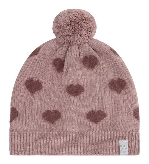 Minymo Hue - Viskose - Strik - Fawn m. Hjerter