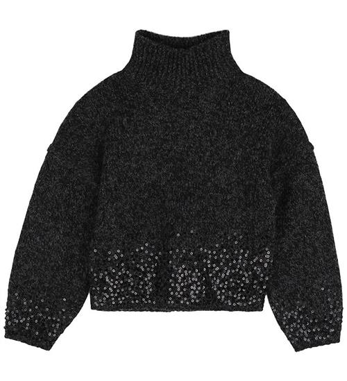 Zadig & Voltaire Bluse - Strik - Gråmeleret m. Pailletter