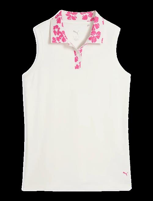 PUMA Golf | W Modalon Floral Rib Sl Polo | XXL