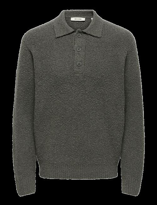 ONLY & SONS | Onsdale Rlx Ls Polo Knit Noos | XXL