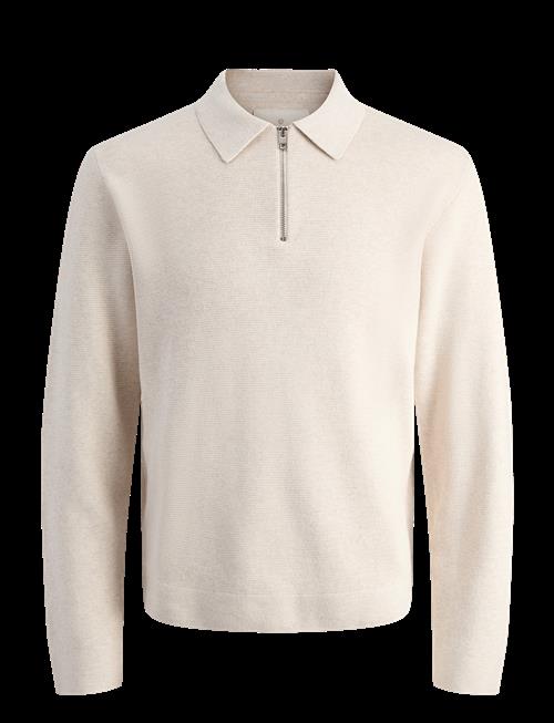 Jack & Jones | Jjmilano Stitch Knit Zip Polo Sn | S