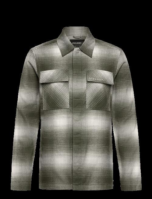 Lyle & Scott | Ombre Check Overshirt | XXL