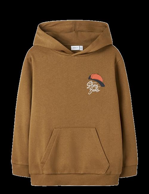 name it | Nkmnopal Ls Nreg Sweat Wh Bru | 122-128